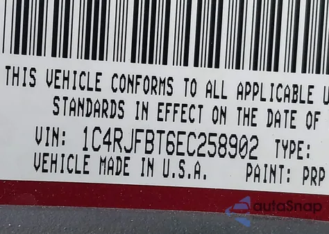 2014 Jeep Grand Cherokee Limited from USA, damaged, VIN 1C4RJFBT6EC258902